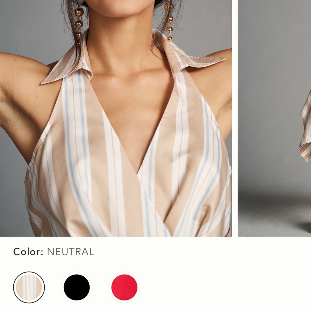 Anthropologie Maeve Assymetrical wrap skirt dress 👗 - Picture 3 of 4
